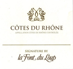 Château de La Font du Loup, Côtes du Rhône Signature Rouge, 2021