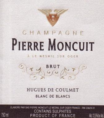 Pierre Moncuit Cuvee Hugues de Coulmet Blanc de Blancs Brut Champagne