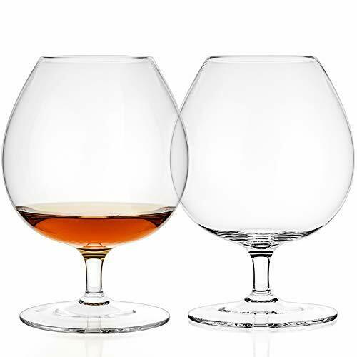 Luxbe Brandy & Cognac Crystal Glasses Snifter Set of 2